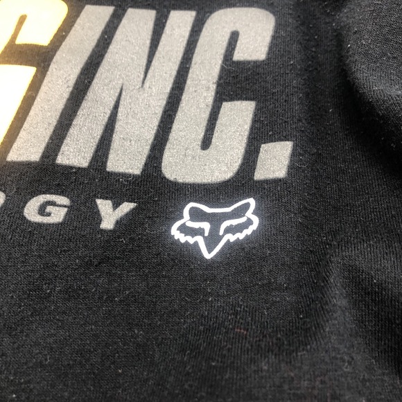 Fox Racing Sweat Shirt Size XXL Foxracinginc Sports Reversible Black Yellow - Picture 7 of 16